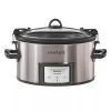 7qt Cook & Carry Programmable Easy-Clean Slow Cooker - Stainless Steel
