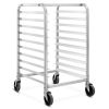10 Sheets Aluminum Rolling Bakery Pan Rack